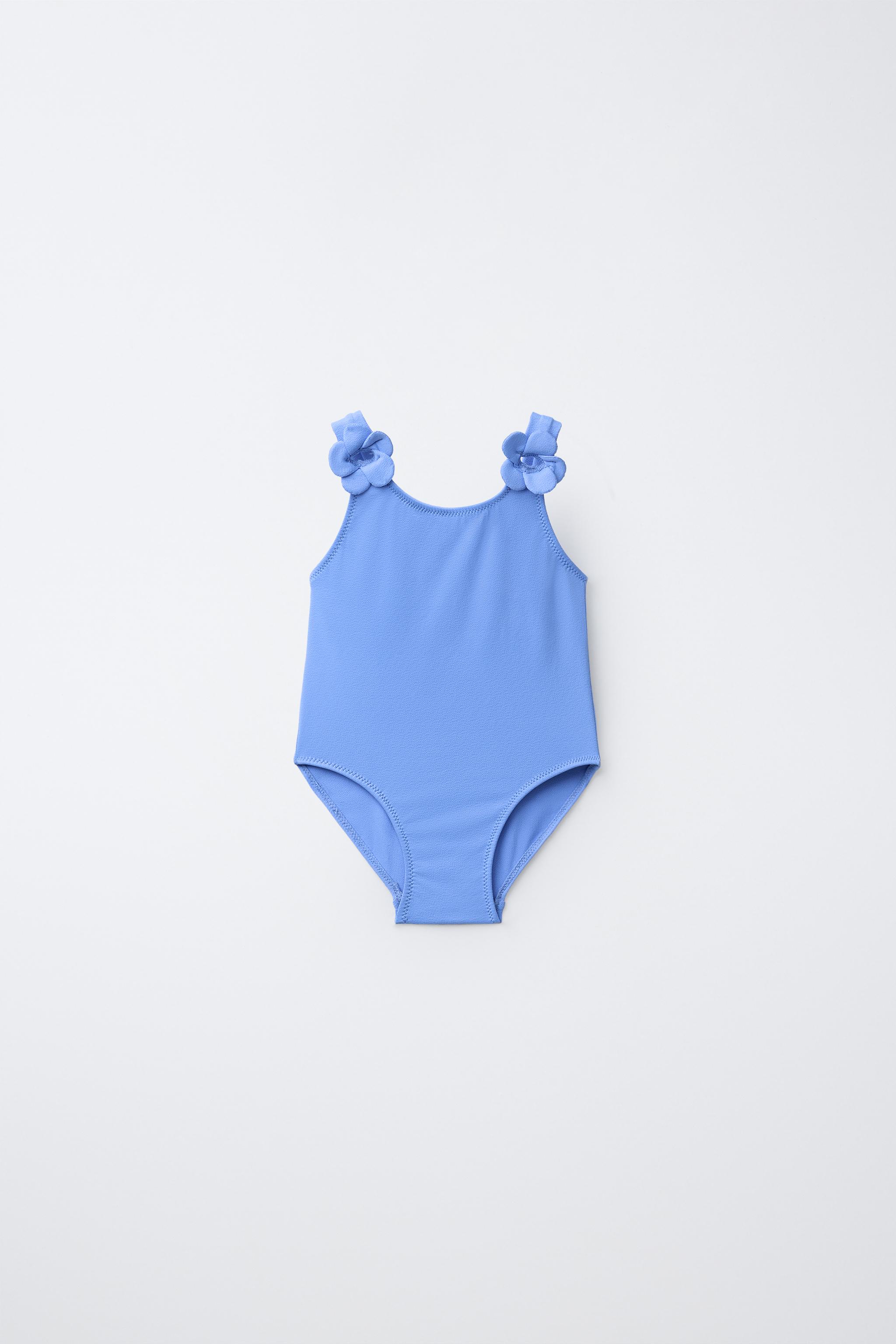 2-6 ANS/ MAILLOT DE BAIN TEXTURÉ FLEURS 3D